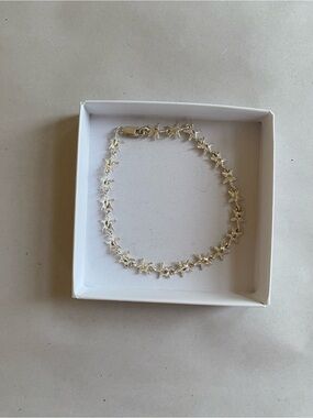 Delicate Sterling Silver Star Chain Bracelet/Anklet